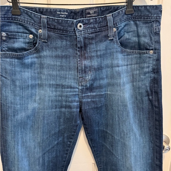 Mens AG Adriano Goldschmied The Protege Dark Straight Leg Jeans Size 36x34 - Picture 12 of 16